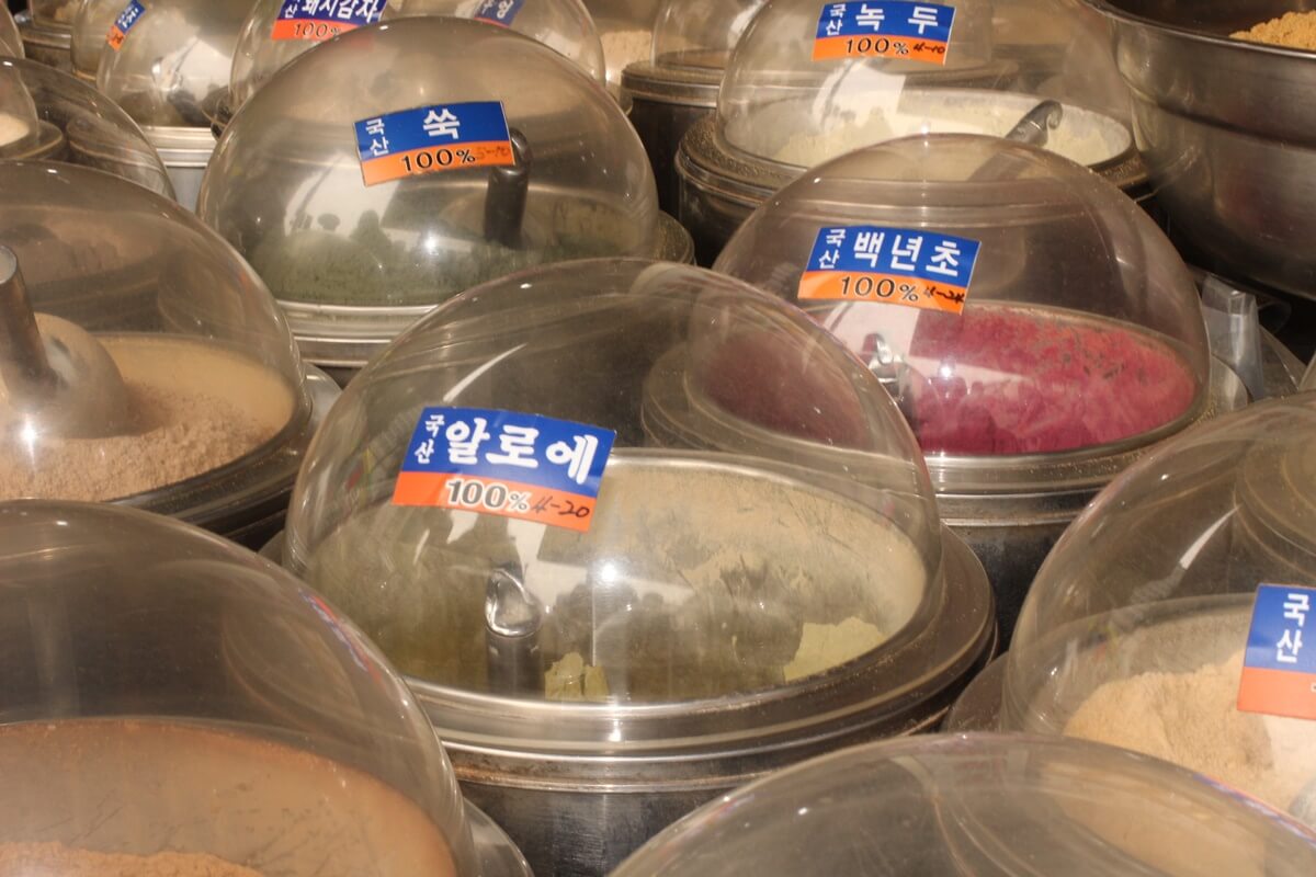 韓国 漢方 祭基洞 京東市場